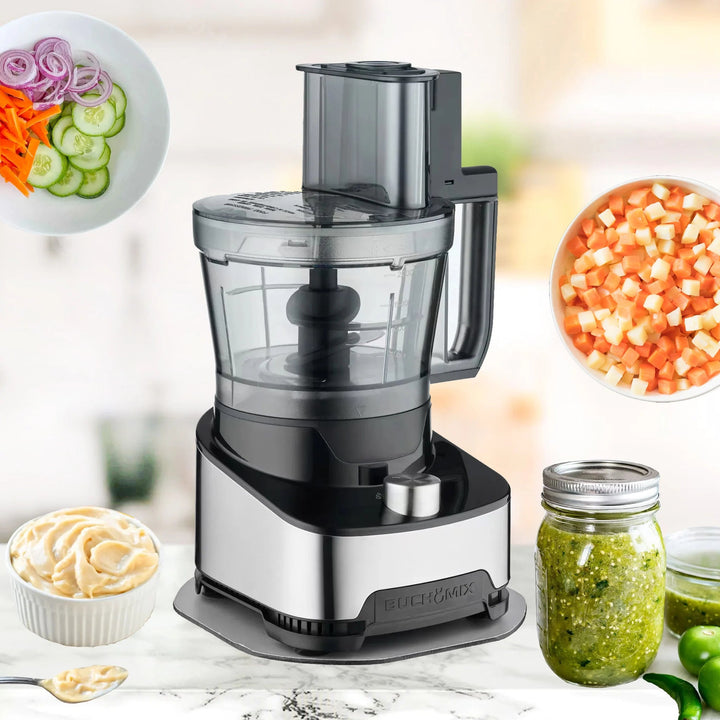 14 Cup All in 1 Pro Food Pocessor With Unbreakable BPA Free Bowl - 2025 UPGRADE - Buchymix UK