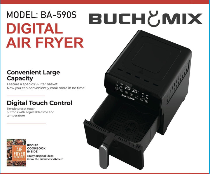 9L Large Capacity Digital Air fryer - Buchymix UK