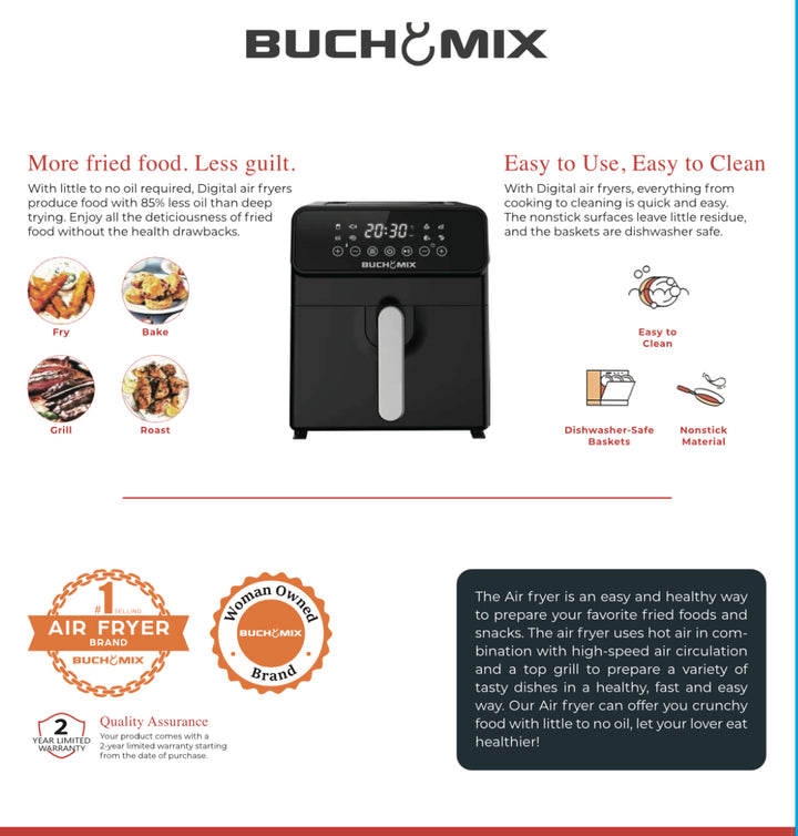 8L Large Capacity Digital Air fryer