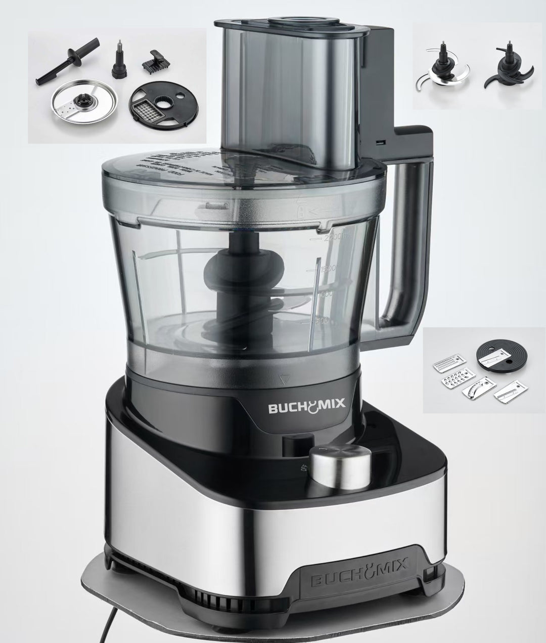 14 Cup All in 1 Pro Food Pocessor With Unbreakable BPA Free Bowl -2025 UPGRADE