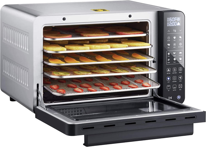 All in one Large Capacity Professional Dehydrator & Air Fryer Oven with 3D Heating Elements - 25Q - Buchymix UK