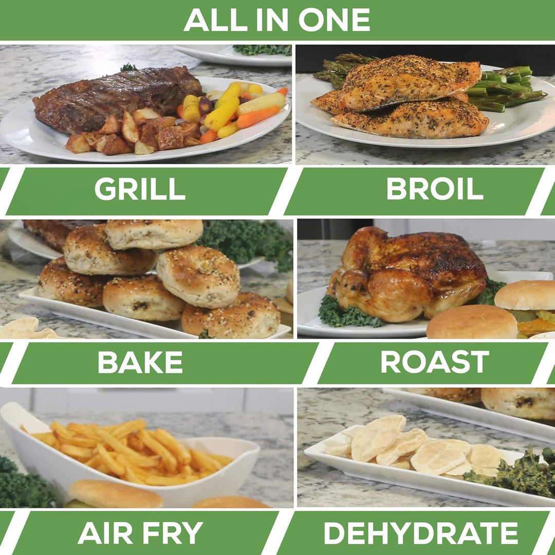 All in one Large Capacity Professional Dehydrator & Air Fryer Oven with 3D Heating Elements - 25Q - Buchymix UK