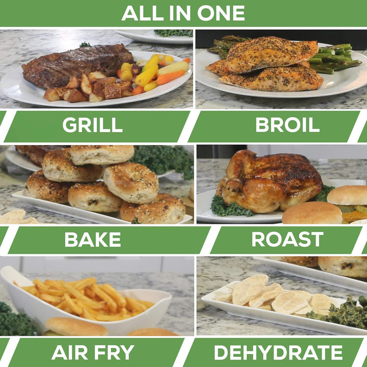 All in one Large Capacity Professional Dehydrator & Air Fryer Oven with 3D Heating Elements - 25Q - Buchymix UK