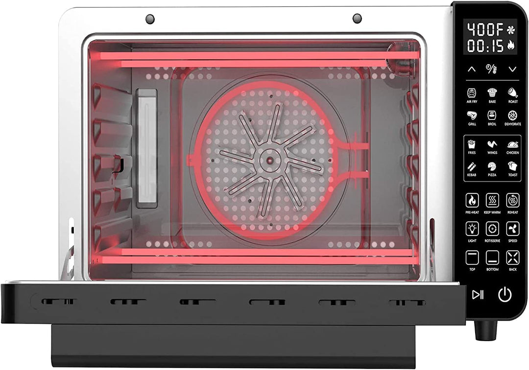 All in one Large Capacity Professional Dehydrator & Air Fryer Oven with 3D Heating Elements - 25Q - Buchymix UK