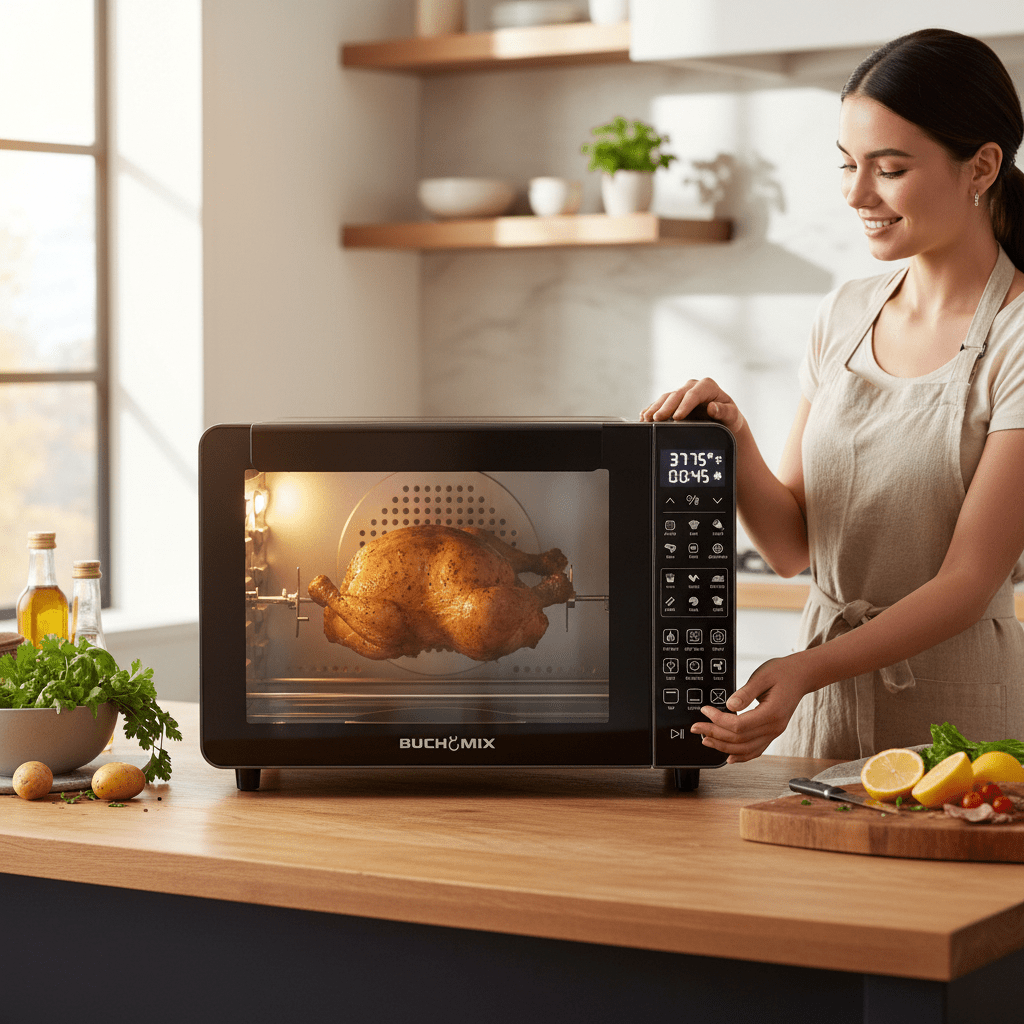 All in one Large Capacity Professional Dehydrator & Air Fryer Oven with 3D Heating Elements - 25Q - Buchymix UK