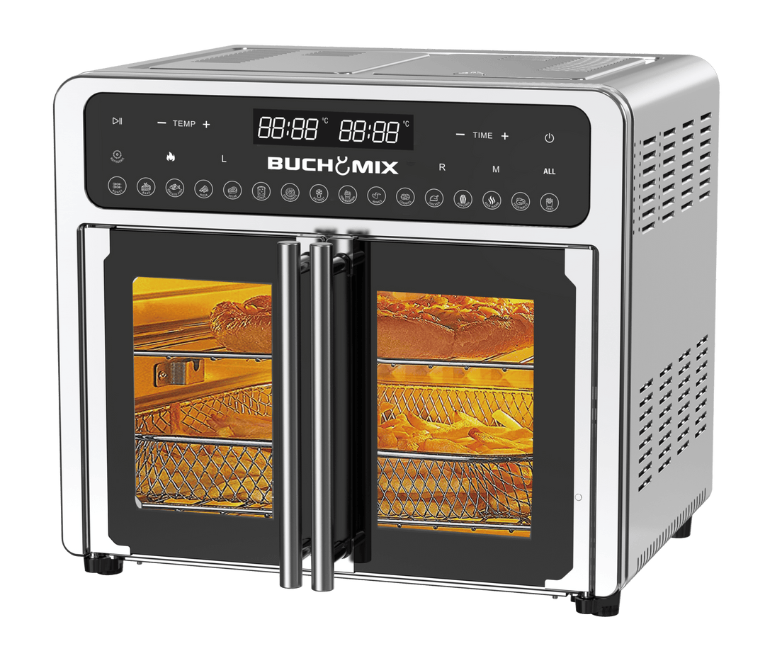 Dual Compartment 24L French Door Air Fryer Oven - Buchymix UK