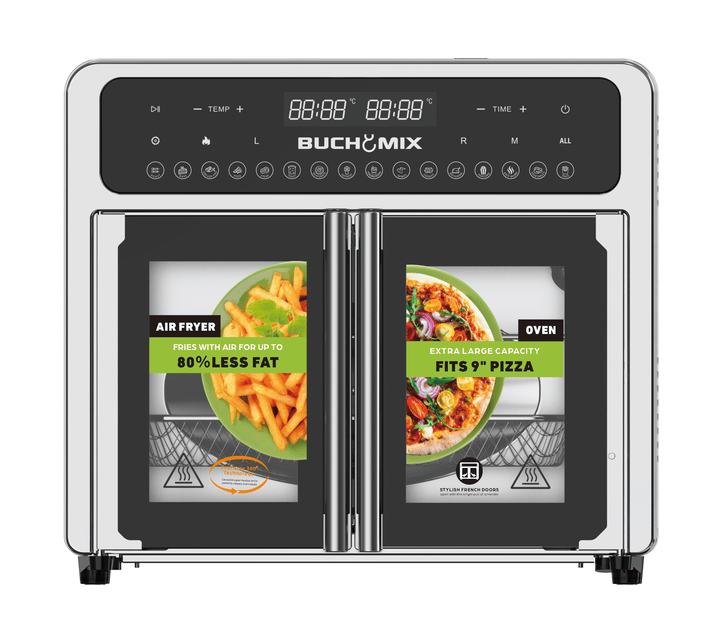 Dual Compartment 24L French Door Air Fryer Oven - Buchymix UK
