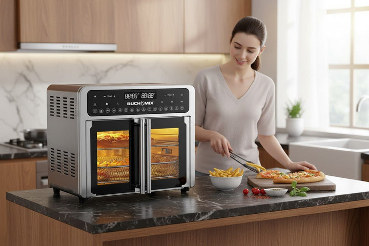 Dual Compartment 24L French Door Air Fryer Oven - Buchymix UK
