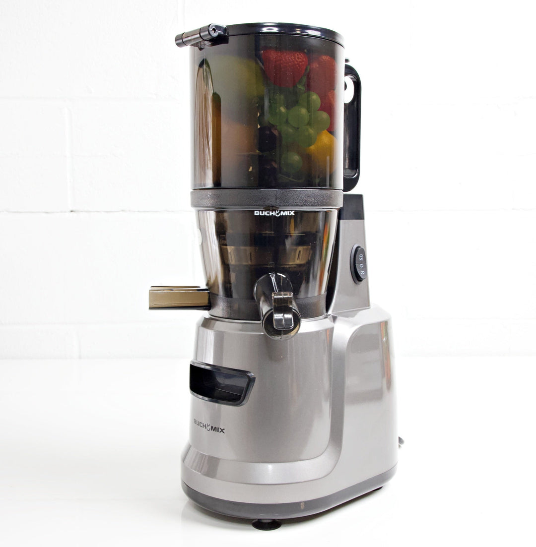 Hands Free Cold Pressed Batch Juicer With Heavy Duty Motor with Citrus Juicer - Buchymix UK