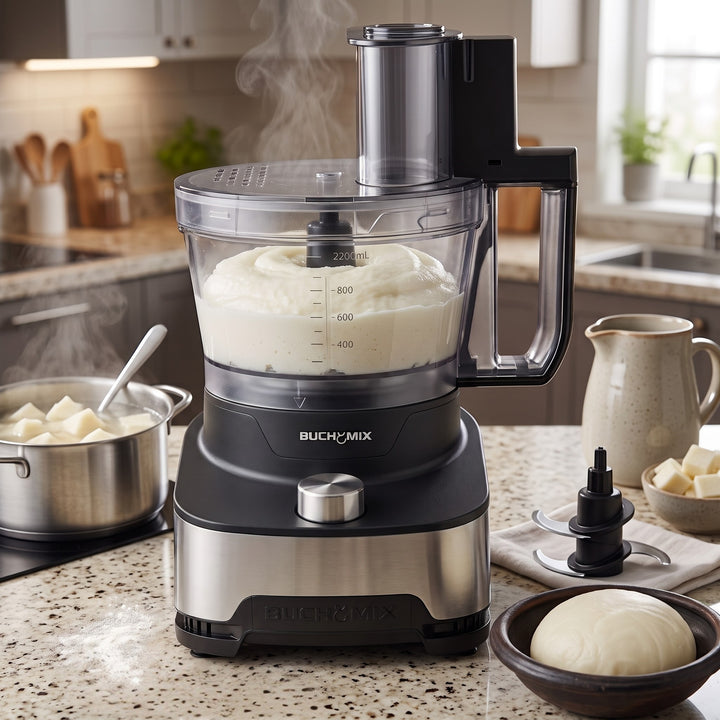 14 Cup All in 1 Pro Food Processor With Unbreakable BPA Free Bowl