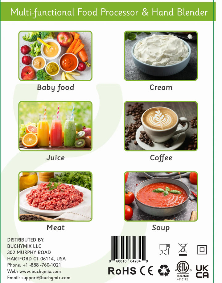 Multi function Food Chopper With Turbo Stick Immersion blender - Buchymix UK