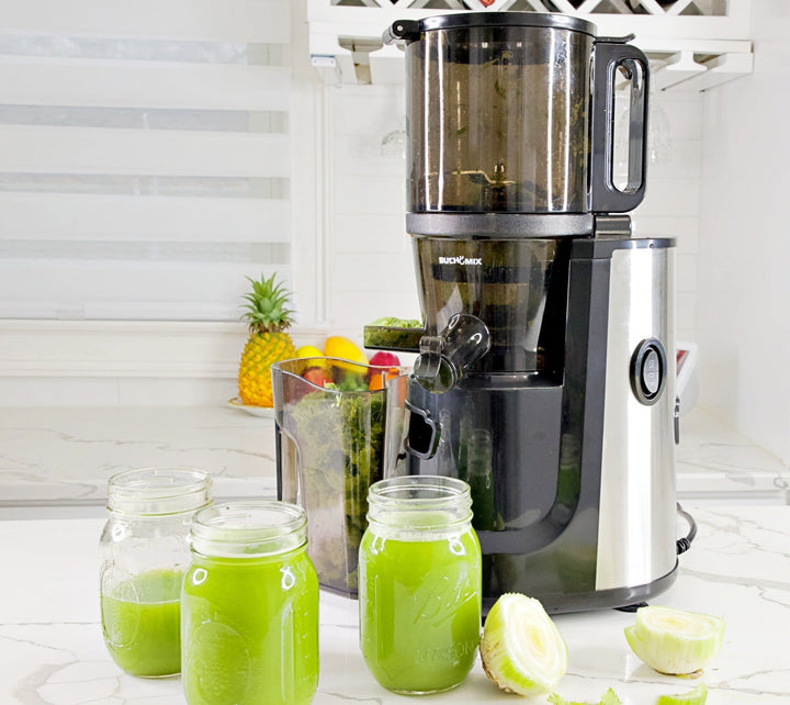 Multifunctional Hands Free Self Feeding Batch Juicer With Heavy Duty Motor - Buchymix UK