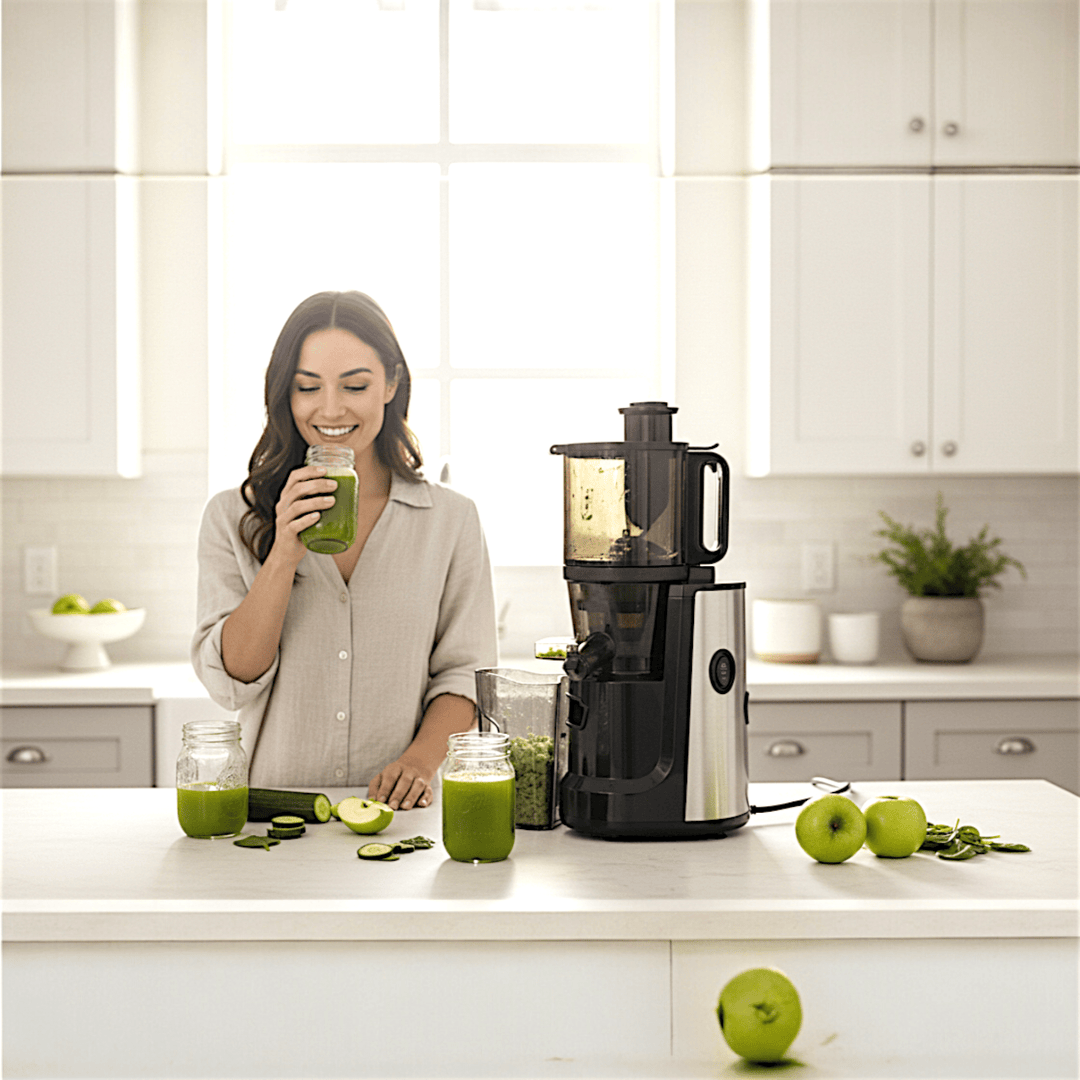 Multifunctional Hands Free Self Feeding Batch Juicer With Heavy Duty Motor - Buchymix UK