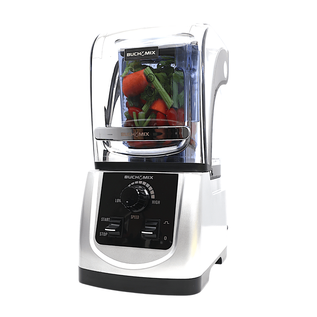 Ultra Heavy Duty Soundproof Blender With Manual Control - Silver - Buchymix UK