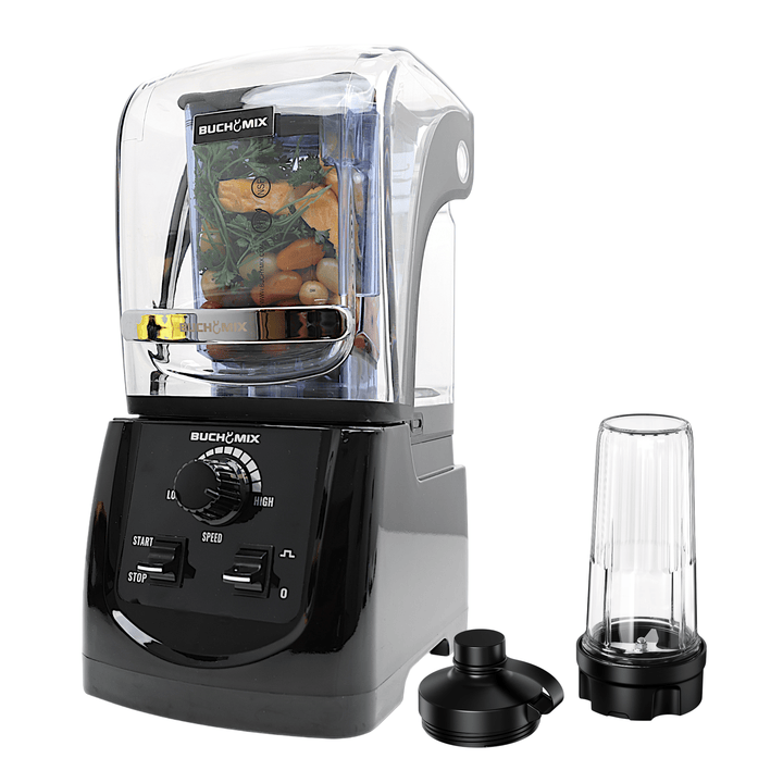 Ultra Heavy Duty Soundproof Blender With Manual Control - Silver - Buchymix UK