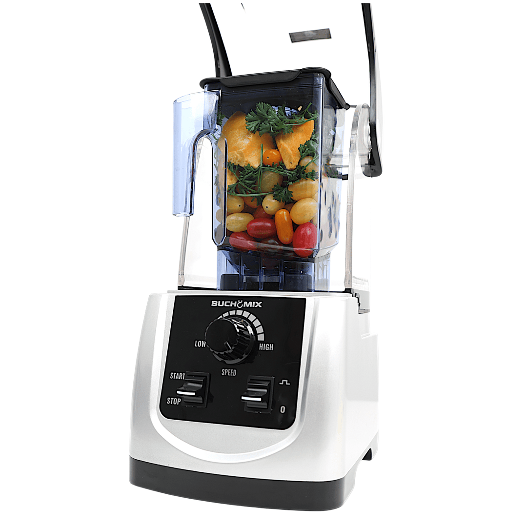 Ultra Heavy Duty Soundproof Blender With Manual Control - Silver - Buchymix UK